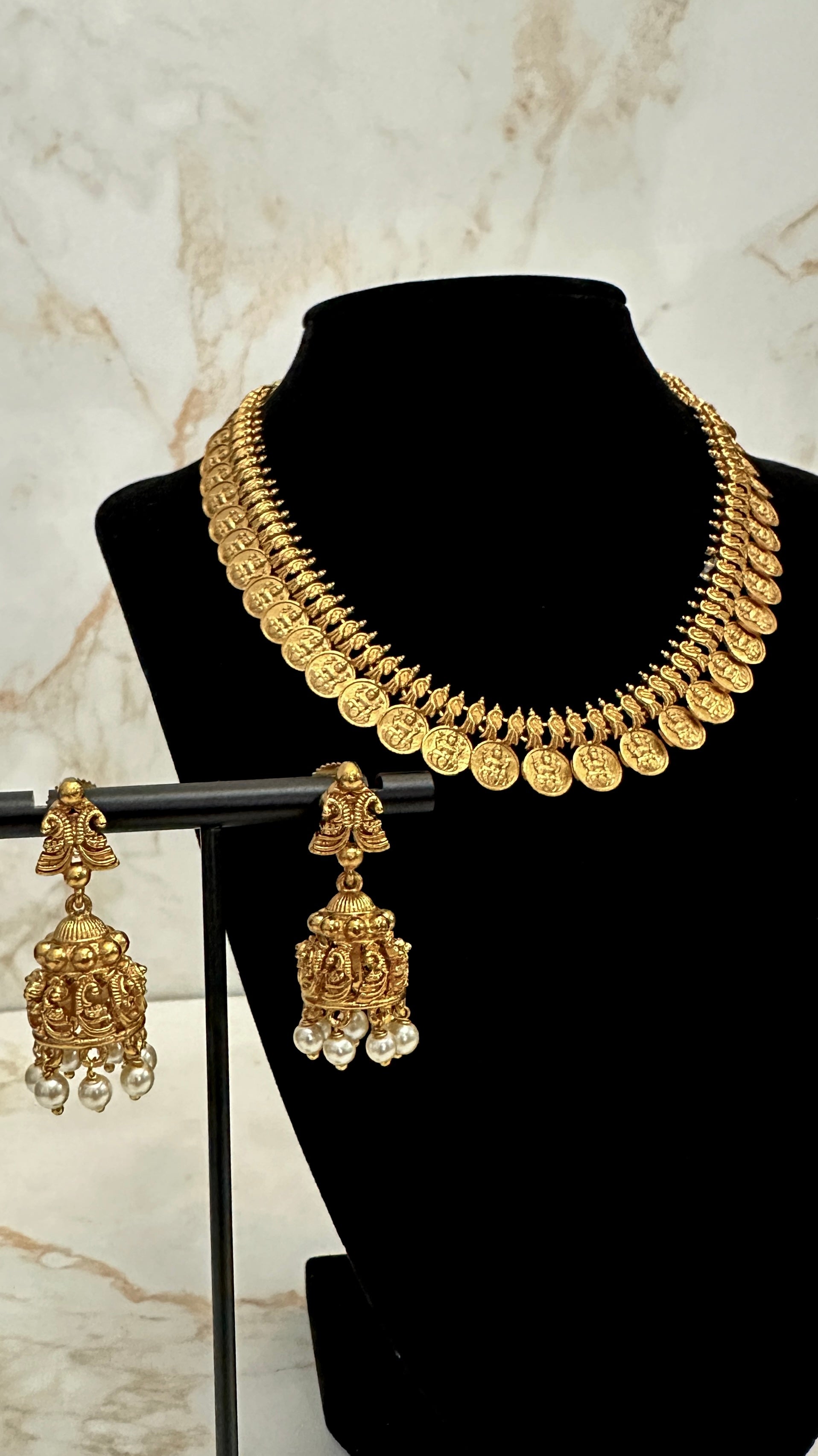 Traditional Gold Look Alike Coin Neckpiece Set